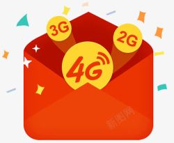 4G电话卡3G4G流量红包高清图片