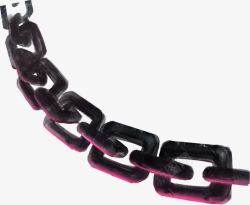紫色简约锁链装饰图案素材
