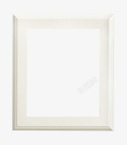 木质相框白色木质简约边框高清图片