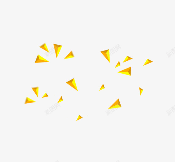 金色几何悬浮装饰psd免抠素材_88icon https://88icon.com 几何图案 几何悬浮 立体三角形 装饰 金色 金色三角形
