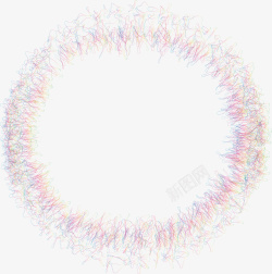 扭曲冂圆圈多彩线条圆圈高清图片