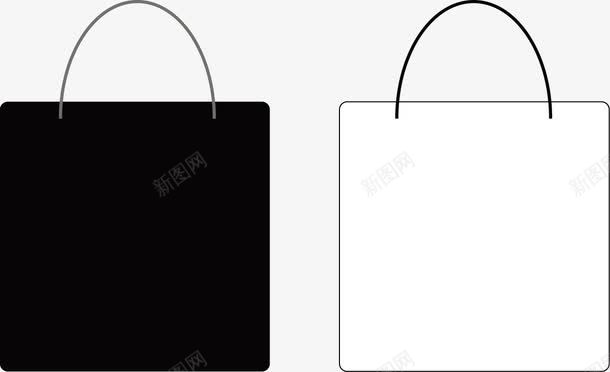 创意购物商品购物纸袋图png免抠素材_88icon https://88icon.com 创意 包装设计 商品 环保手提袋设计模板 简洁手提纸袋 购物袋 黑白 黑白手提袋模板