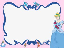 儿童模版可爱公主相框模板高清图片
