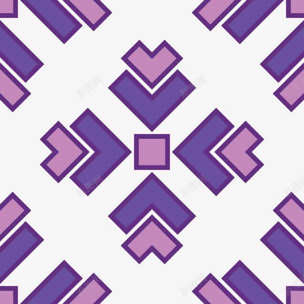 几何块图案矢量图ai免抠素材_88icon https://88icon.com 几何方块 家纺家饰图案设计 紫色图案 矢量图
