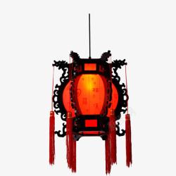 古典灯具明清餐厅红色福字宫灯古典灯笼高清图片