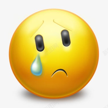 小孩子哭泣可爱圆形哭泣QQ表情图标图标