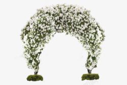 婚礼花朵拱门素材