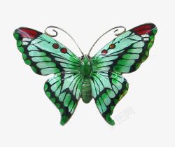 绿色蝴蝶翅膀素材