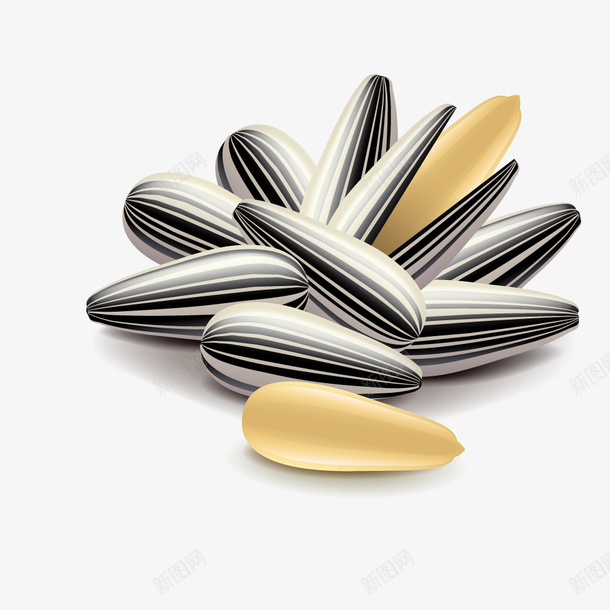 手绘卡通黑色瓜子png免抠素材_88icon https://88icon.com 卡通美食封面设计 广告设计 海报设计 瓜子 瓜子包装设计 美食 美食海报设计 零食