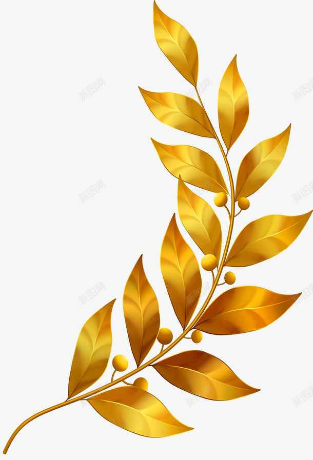 金色闪耀枝条植物png免抠素材_88icon https://88icon.com 大气植物 枝条 树枝 装饰图案 金色植物 闪耀枝条