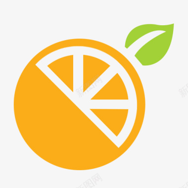雨伞logo创意橘子logo图标图标