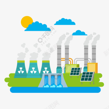 能源图标企业污染新能源图标图标