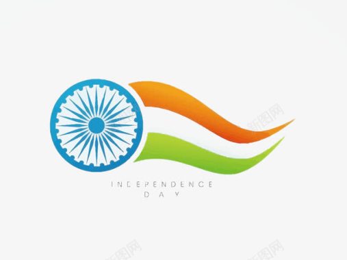 文化logo印度独立日图标图标
