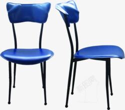 蓝色椅子靠椅家居素材