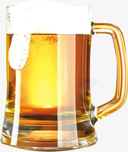 杯中的啤酒手绘杯中啤酒高清图片