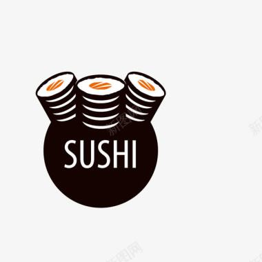 卡通扁平化零食寿司logo图标图标
