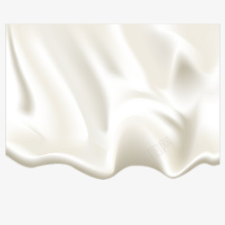 白色丝滑装饰流水素材