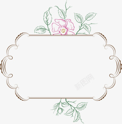 分割线png图片免费欧式花纹分割线手绘花卉边框矢量图高清图片