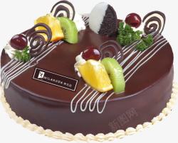 蛋糕房宣传折页实物美味巧克力水果蛋糕高清图片
