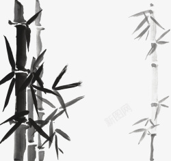 中国风创意水墨竹文化素材