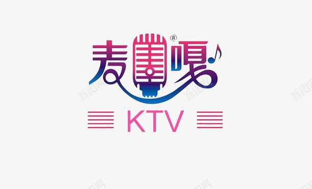 迷人彩色彩色KTVLOGO图标图标