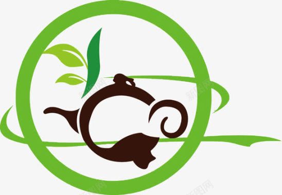 愚人节免费下载素材茶叶LOGO图标图标