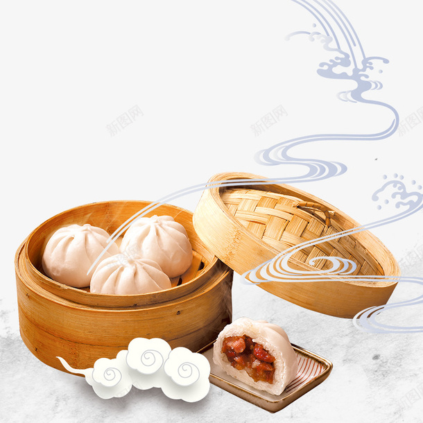 包子特色美食祥云装饰psd免抠素材_88icon https://88icon.com 免抠包子 包子 烟雾装饰 热气腾腾的包子 特色 祥云装饰 美食