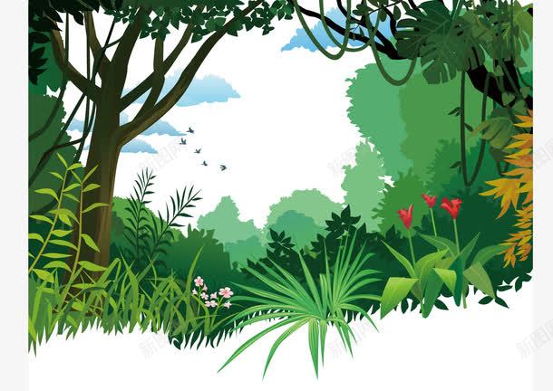 森林海报背景热带雨林树林png免抠素材_88icon https://88icon.com 树林 森林 海报 海报背景 热带雨林 绿树成茵