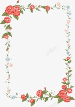 平面花朵素材花卉边框高清图片