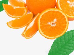 叠起的水果瓣切开的橙子瓣高清图片