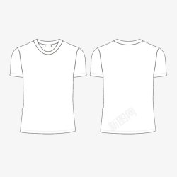 t恤线图白色T恤高清图片
