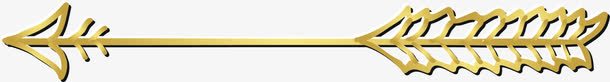 手绘黄色羽箭图标图标