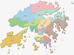 中国省份地图香港地图高清图片