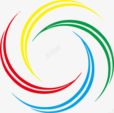背景图线条彩色无限循环矢量图图标图标