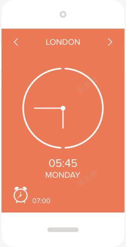 APP操作手机闹钟高清图片