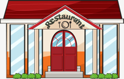 restaurant城市餐厅卡通小店高清图片