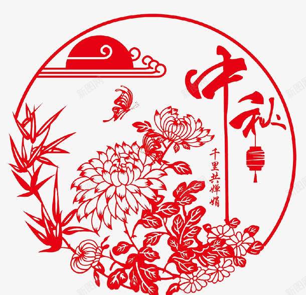 中秋节传统花纹png免抠素材_88icon https://88icon.com 中秋佳节 中秋促销 中秋节快乐 传统花纹 千里共婵娟 团圆 月亮 月饼 红色 荷花