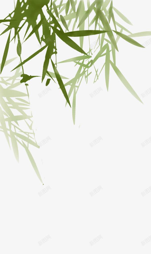 中国风水墨竹子png免抠素材_88icon https://88icon.com 水墨竹子 竹叶 简笔山水画 绿色植物