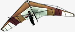 文化人物滑翔伞创意素材