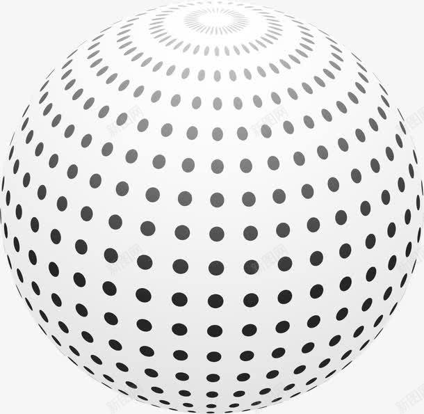 波点球体png免抠素材_88icon https://88icon.com 波点 球体 白色 矢量素材 立体