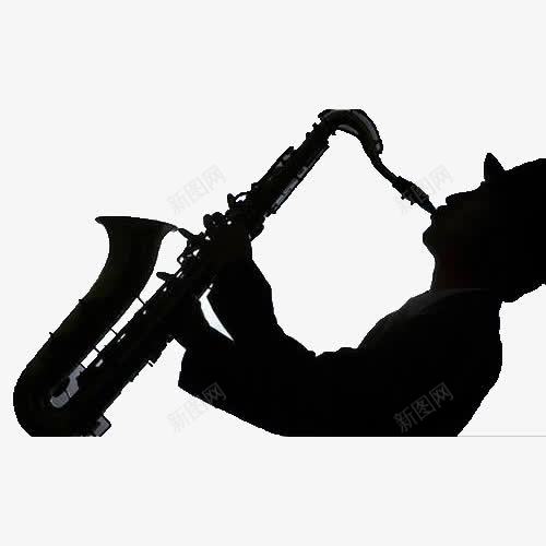 萨克斯黑色png免抠素材_88icon https://88icon.com 乐器 写实 吹萨克斯 吹萨克斯的人 演奏 美妙 音乐 黑色