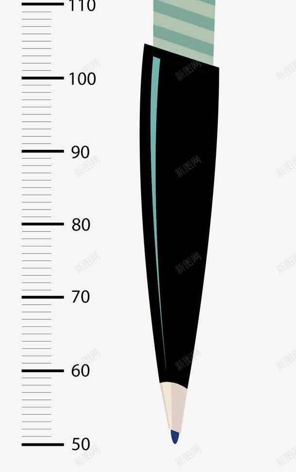 儿童身高尺子矢量图eps免抠素材_88icon https://88icon.com 儿童身高 圆珠笔 尺子 矢量图