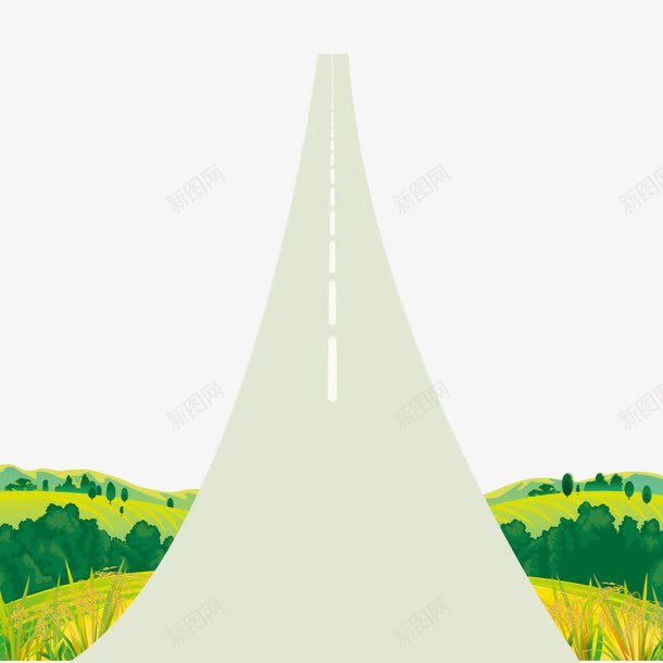 卡通手绘png免抠素材_88icon https://88icon.com 大路 小道 手绘 道路