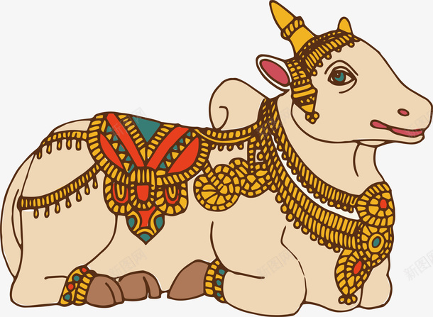 卡通印度异域风格坐骑png免抠素材_88icon https://88icon.com 动物 卡通手绘 印度 坐骑 异域风格 牛羊 矢量图案