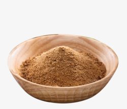 木碗里的蜂蜡木碗里的红糖姜茶粉高清图片
