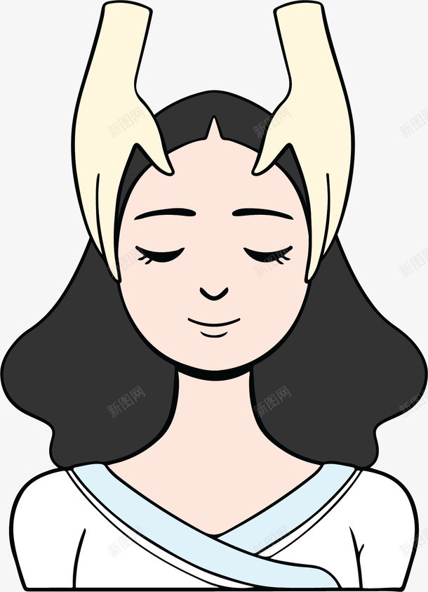 女性会所头部按摩png免抠素材_88icon https://88icon.com 头疗 头部按摩 按摩 矢量png 美容 美容院