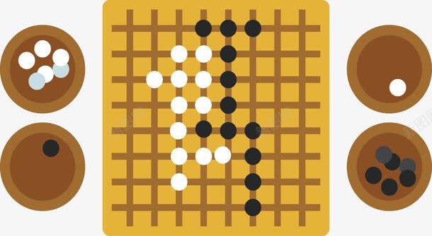 围棋棋盘png免抠素材_88icon https://88icon.com 人工智能 围棋 围棋棋盘 益智游戏 矢量png 黑白棋