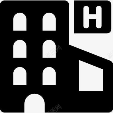 酒店酒店建筑图标图标