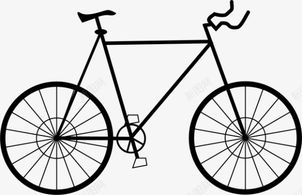 自行车自行车元素图标图标
