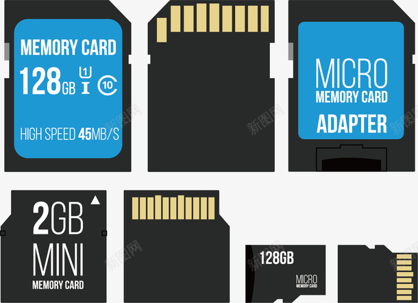 手机内存卡矢量图ai免抠素材_88icon https://88icon.com 内存卡 创意 卡通手绘 存储东西 水彩 蓝色 矢量图